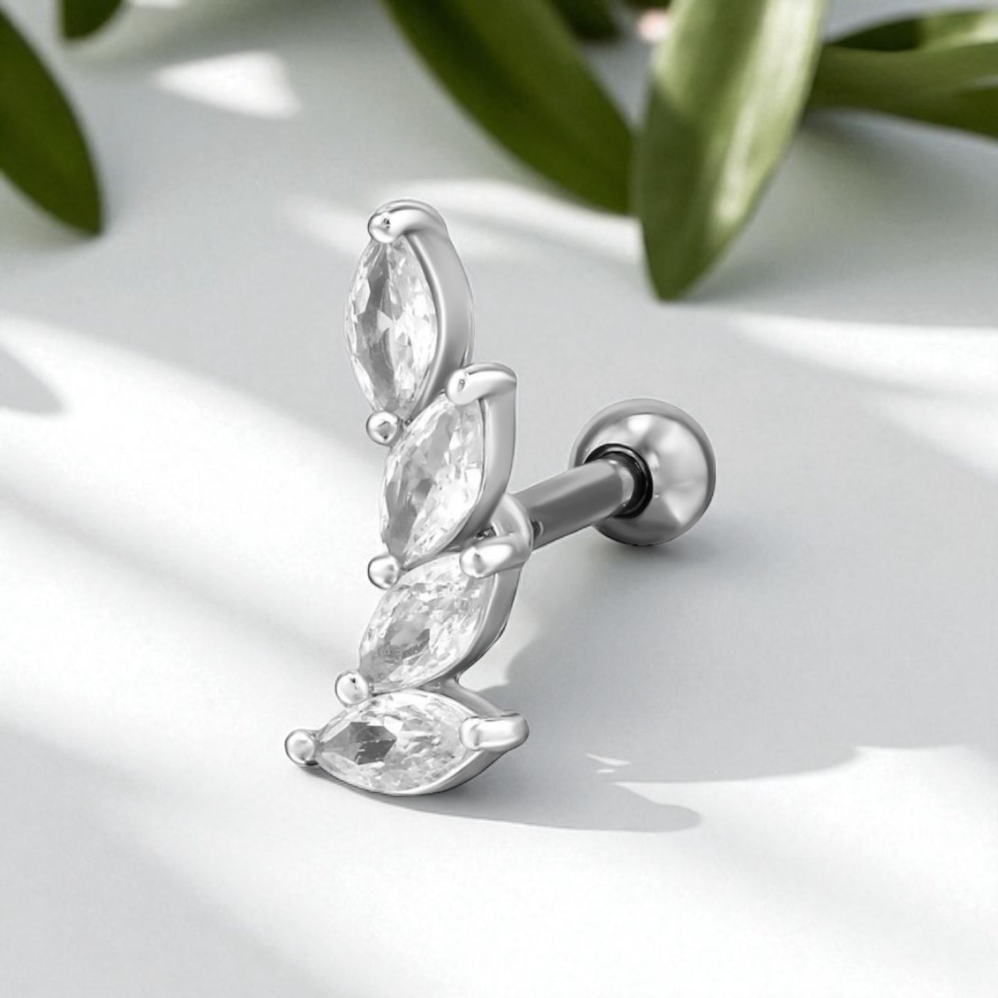 Amy Single Stud- Silver