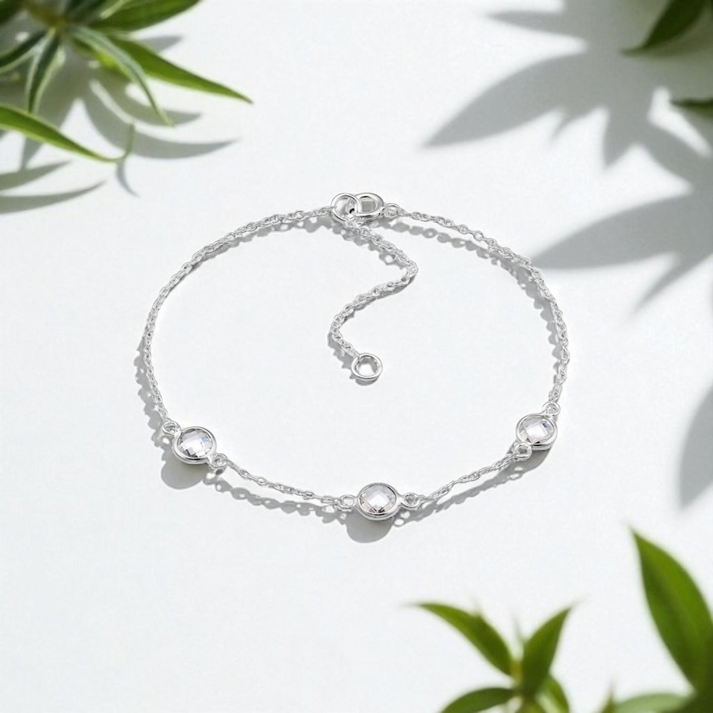 Clara Chain Bracelet- Silver