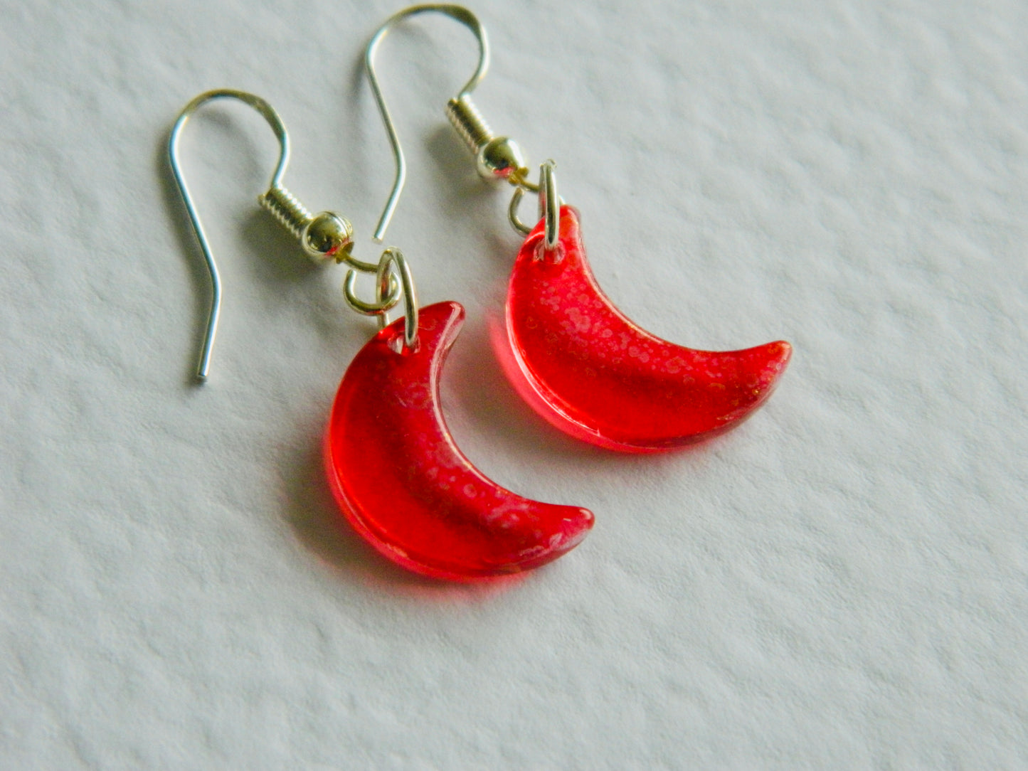 Glass Moon Dangles