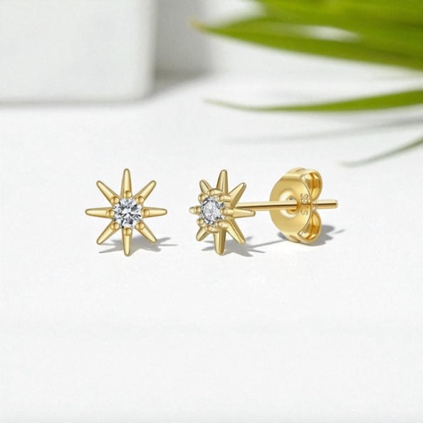 Sienna Star Studs-Gold