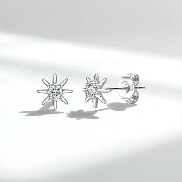 Sienna Star Studs-Silver