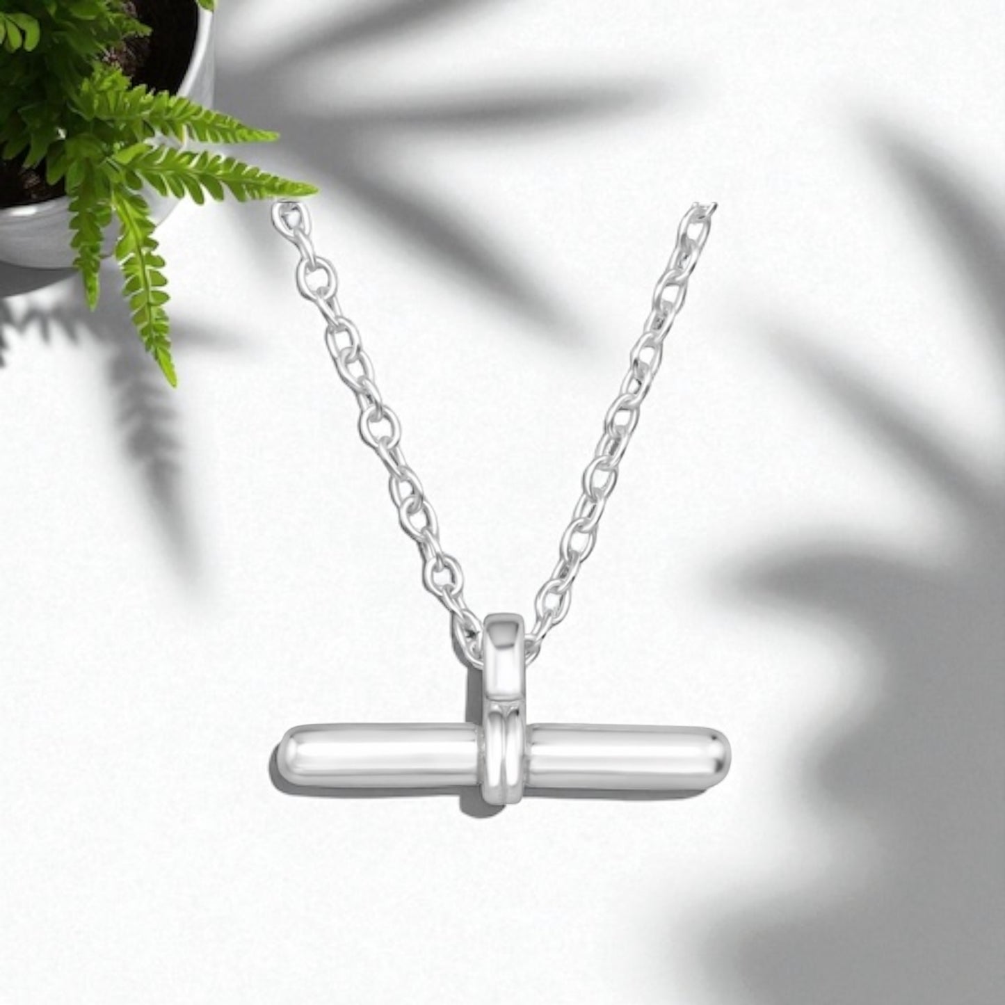 Bar Necklace- Silver