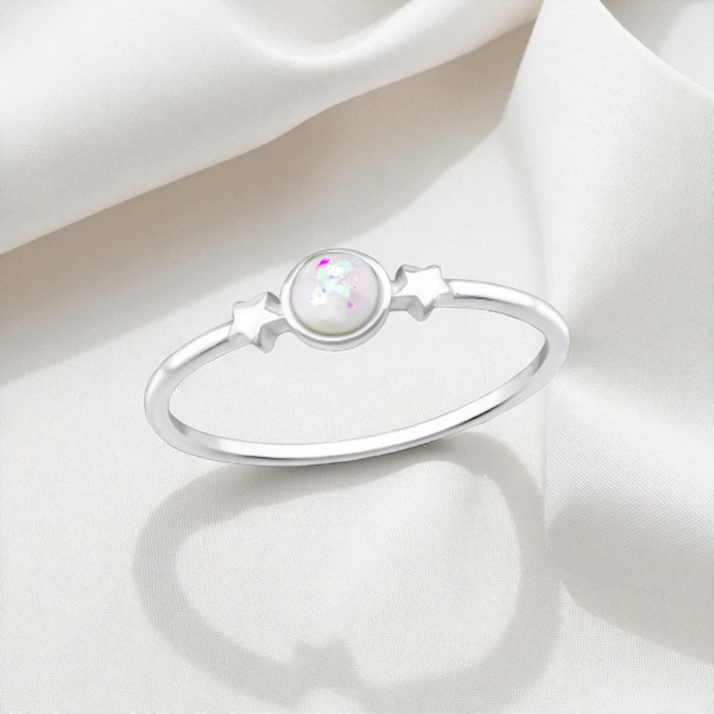 Opal Star Ring