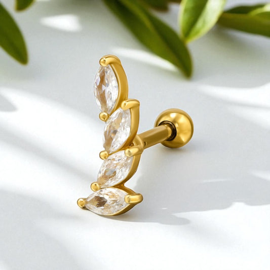 Amy Single Stud-Gold
