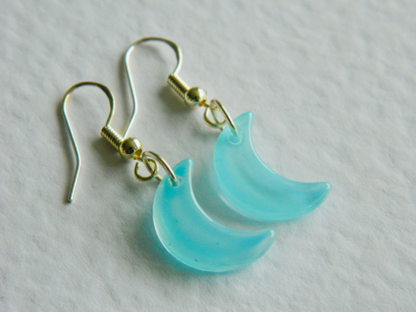 Glass Moon Dangles