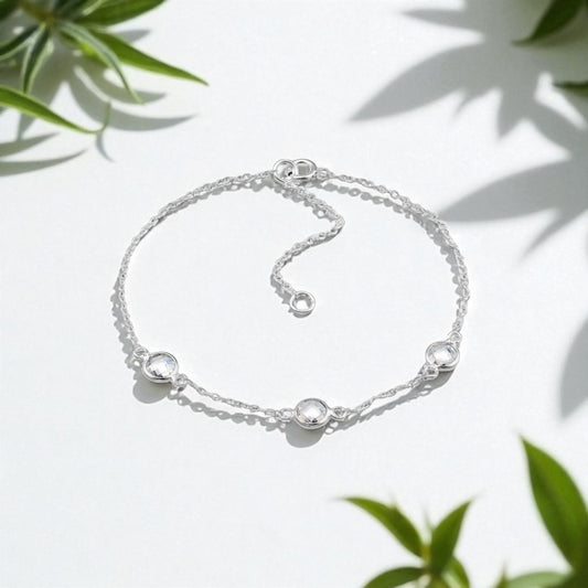 Clara Chain Bracelet- Silver
