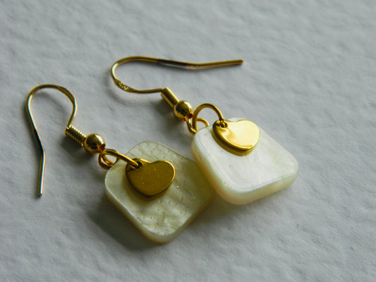 Love Drops White Dangles
