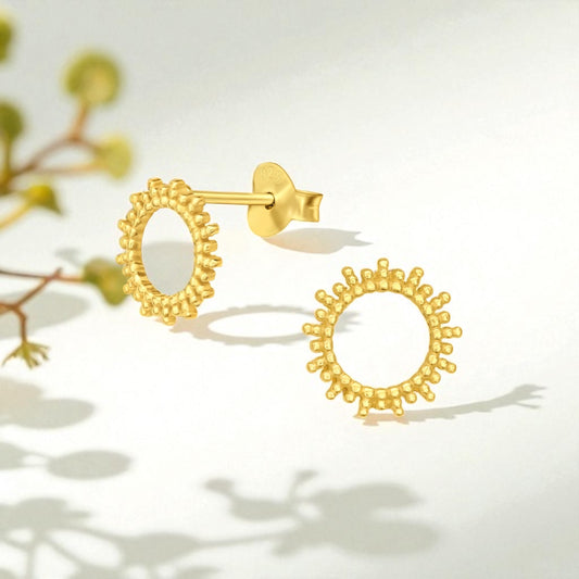 Sunbeam Studs-Gold
