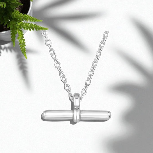 Bar Necklace- Silver
