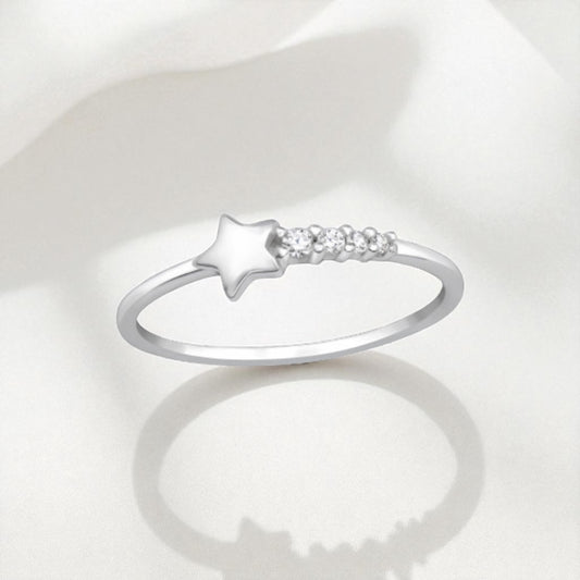 Shooting Star Ring-Silver