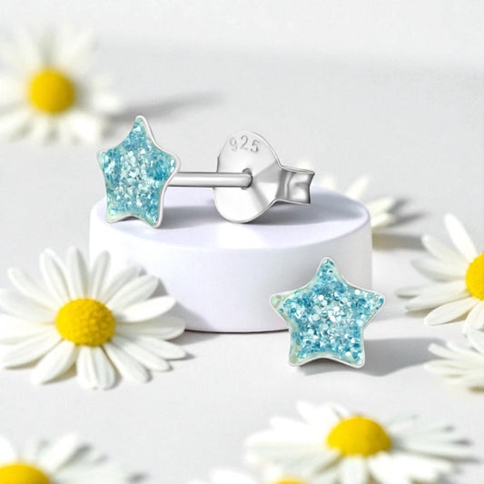 Glitter Star Studs