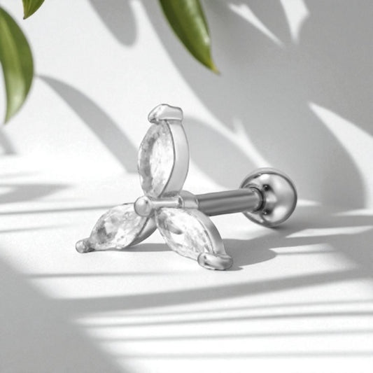Betsy Single Stud- Silver