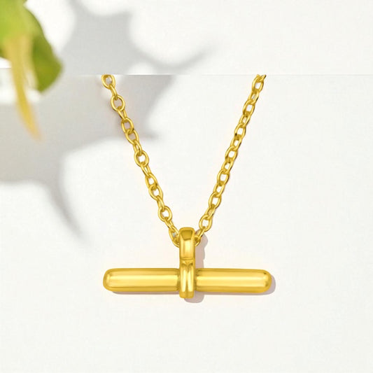 Bar Necklace-Gold